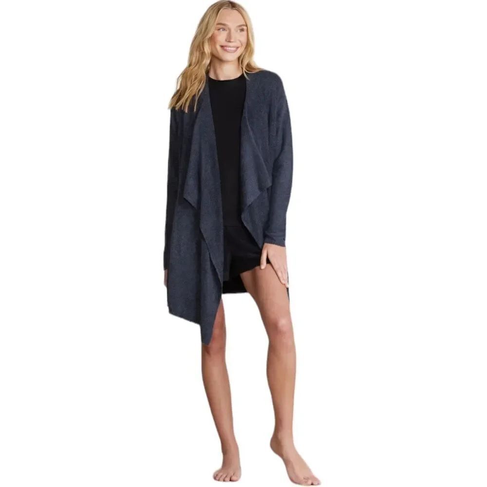 Barefoot Dreams Cozychic lite island wrap in navy indigo size large